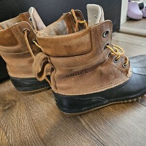Sorel Brown and Black Winter Boots